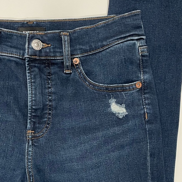 Express Mid Rise Distressed Skinny Jeans - Picture 8 of 13